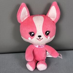 Barbie Stuffed Animal 7-inch Pink Pet Puppy Plushie Dog Corgi Chihuahua Lovey